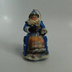 Thomas Kinkade Christmas Night Visit Santa – Old World Santas By The Danbury